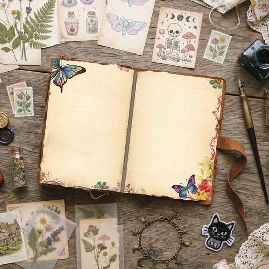 Butterfly Lined Digital Papers