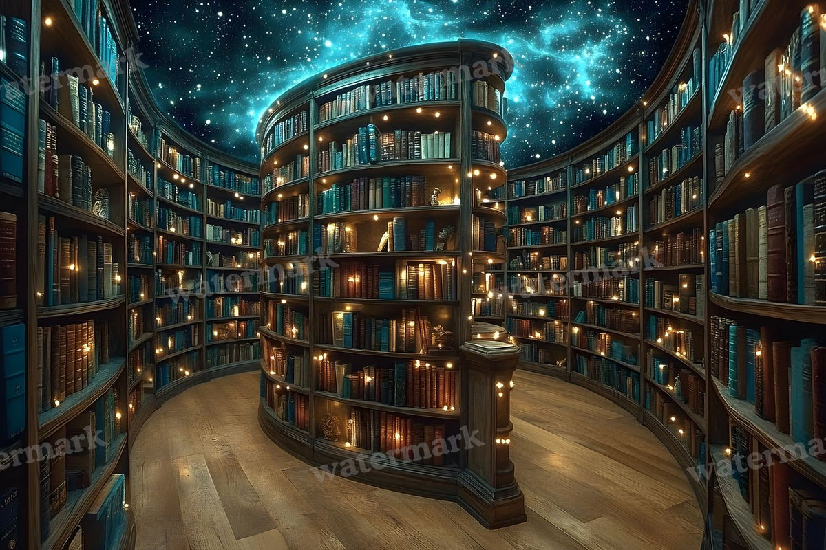 Celestial Library Dream Backdrop Images
