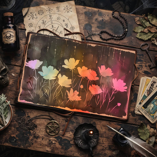 Celestial Wildflowers Digital Papers