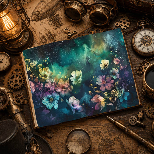 Celestial Wildflowers Digital Papers