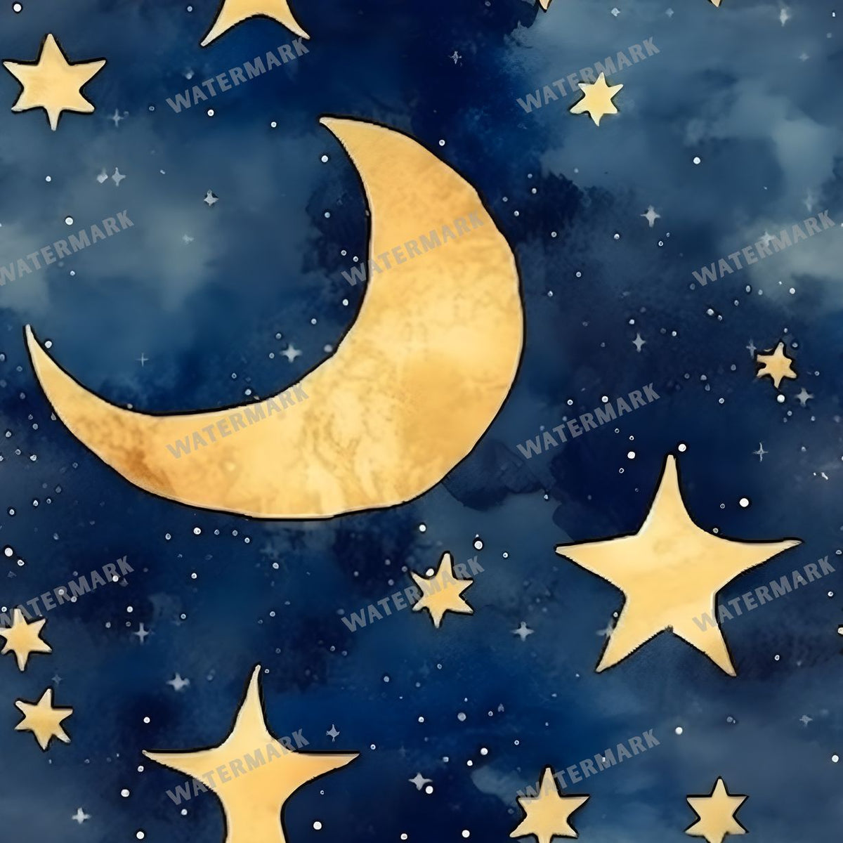 Celestial Seamless Pattern