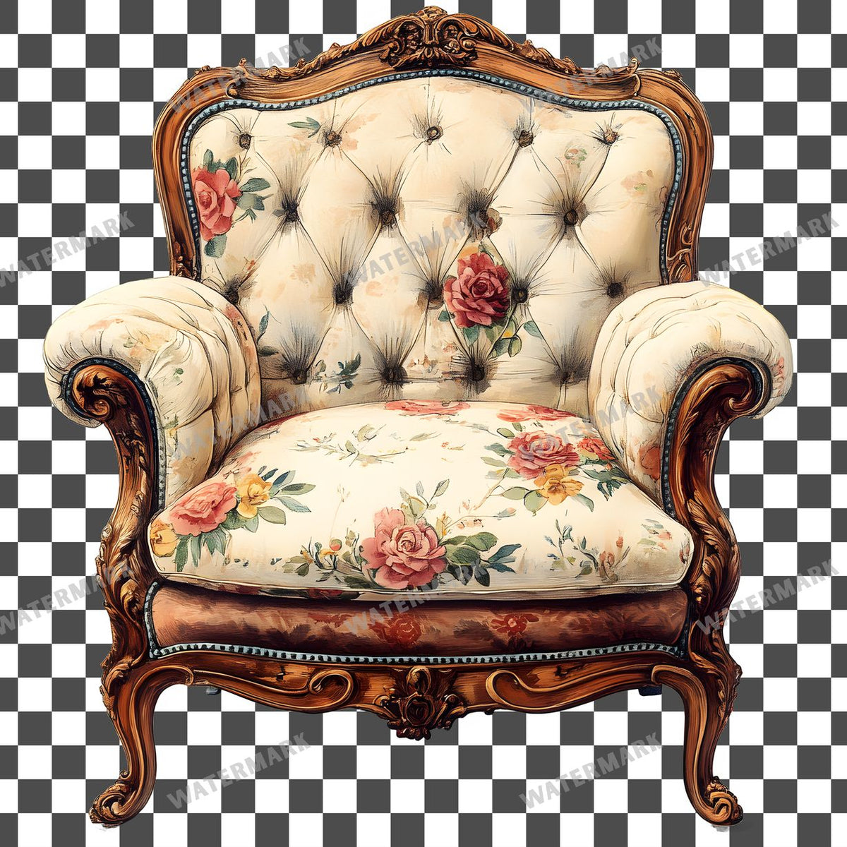 Chair Vintage Style Clipart Pngs