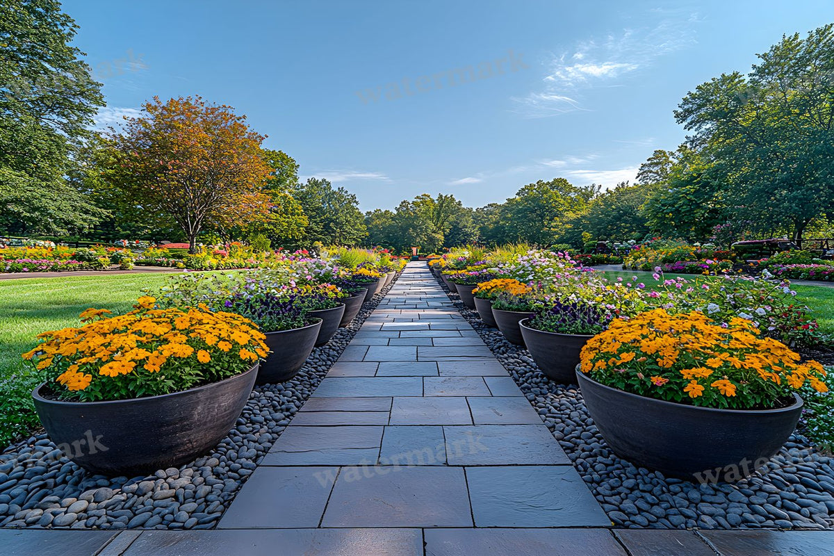 Charming Garden Backdrop Images