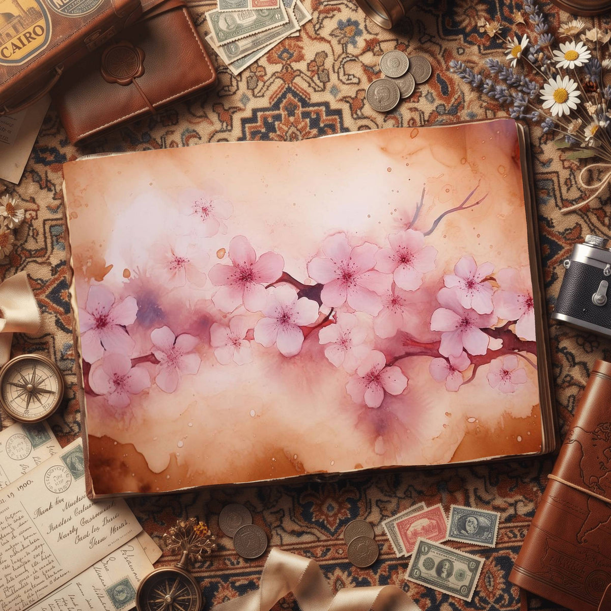 Cherryblossoms Digital Papers