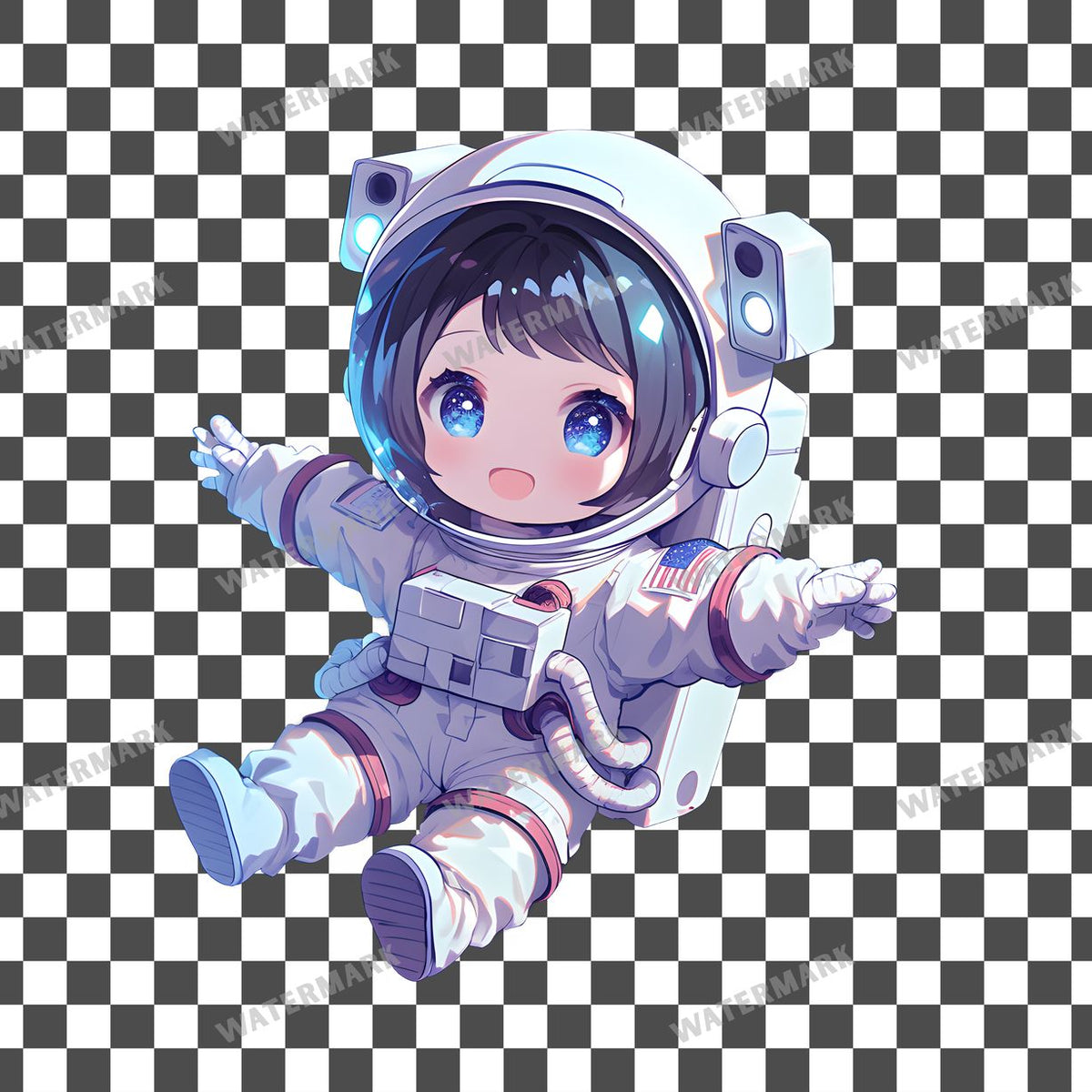 Chibi Astronaut Clipart Pngs