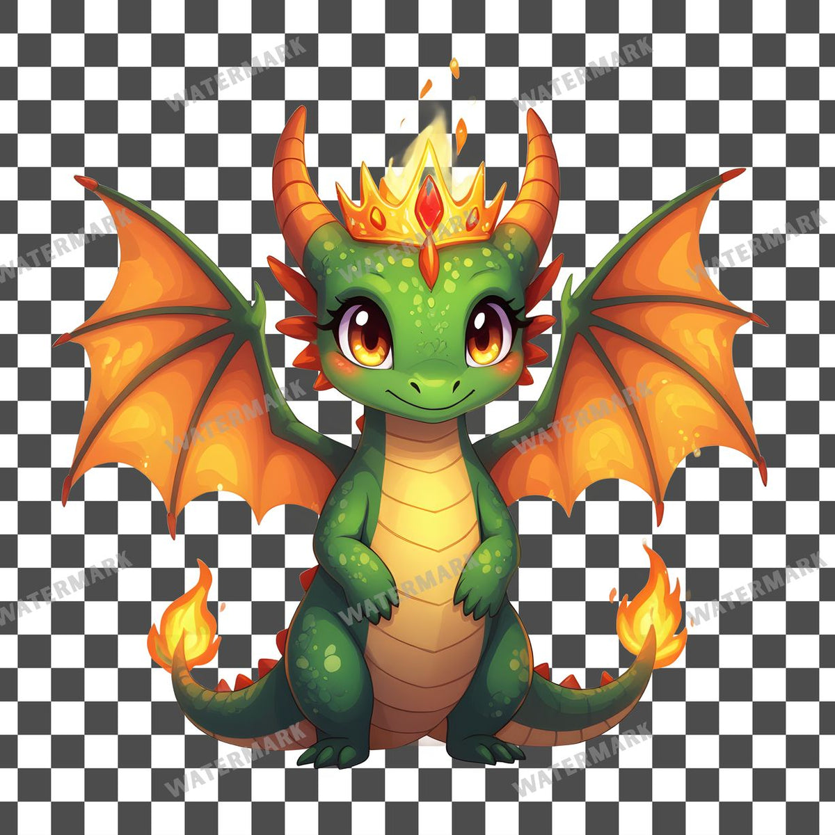 Chibi Dragon Queen Clipart Pngs