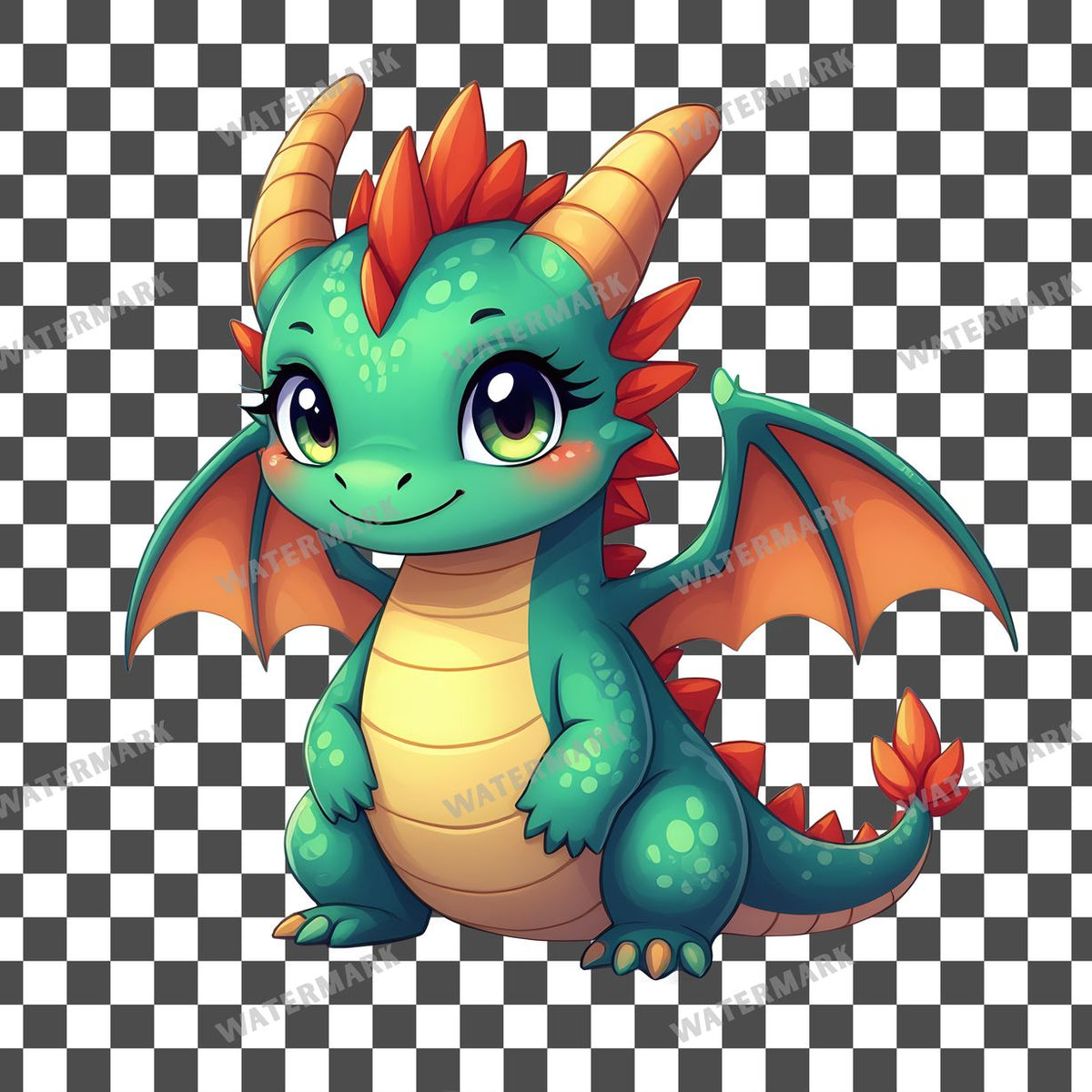Chibi Dragon Clipart Pngs