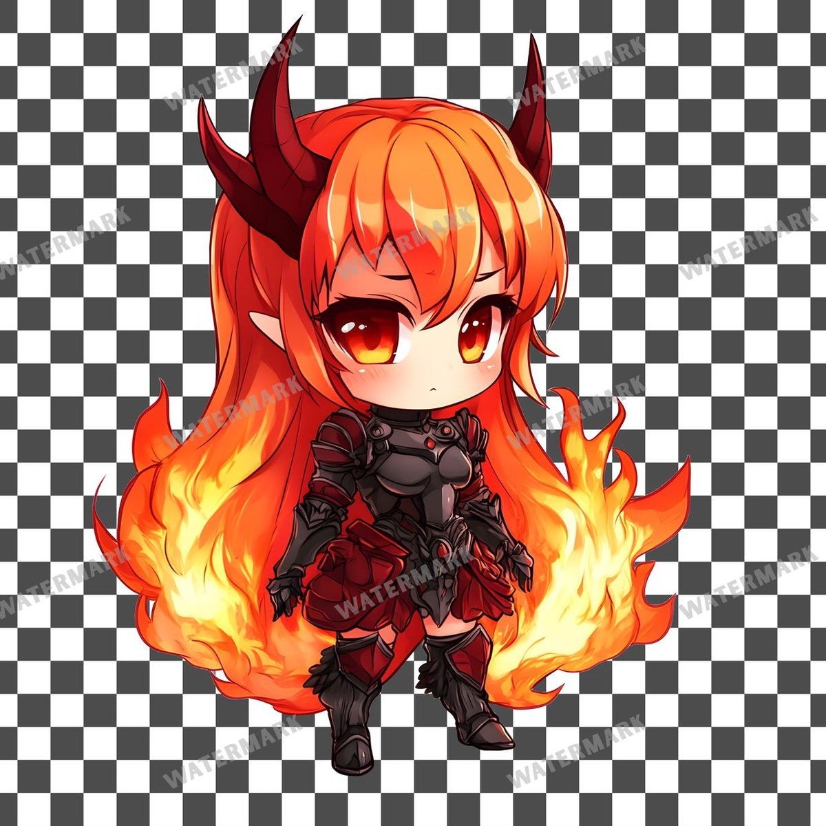 Chibi Fire Clipart Pngs