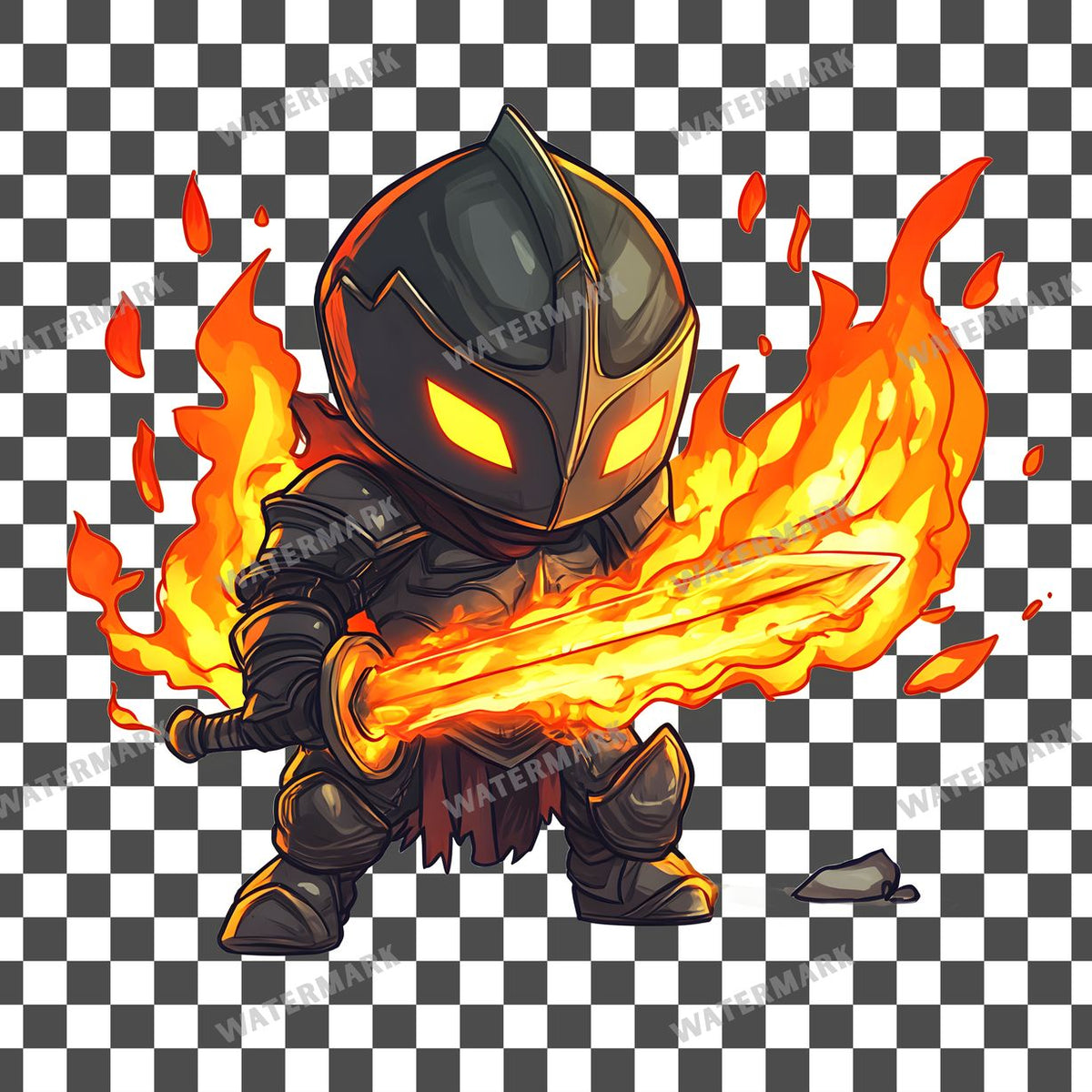Chibi Flame Clipart Pngs