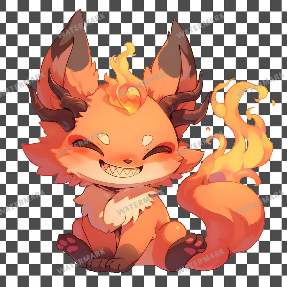 Chibi Fox Clipart Pngs