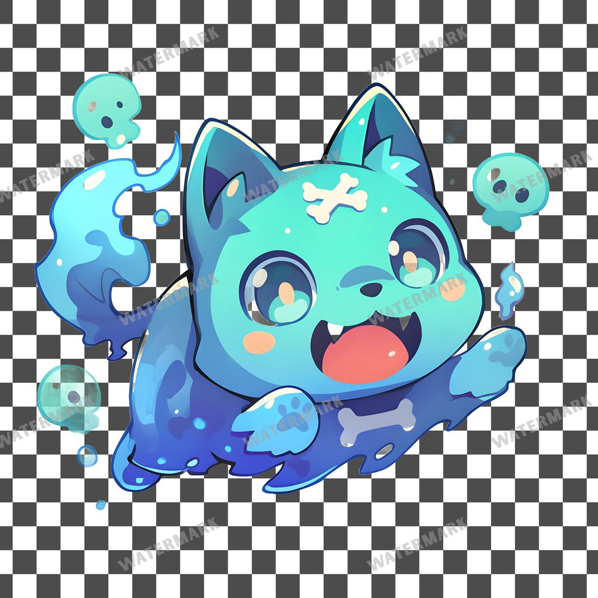 Chibi Ghost Clipart Pngs