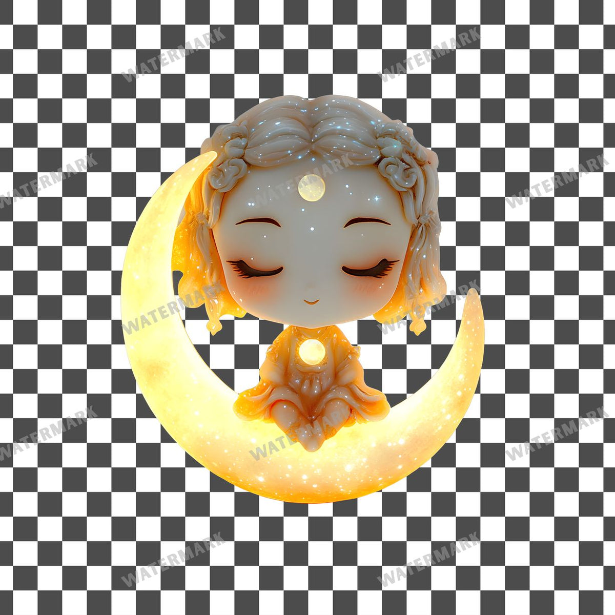 Chibi Moon Clipart Pngs