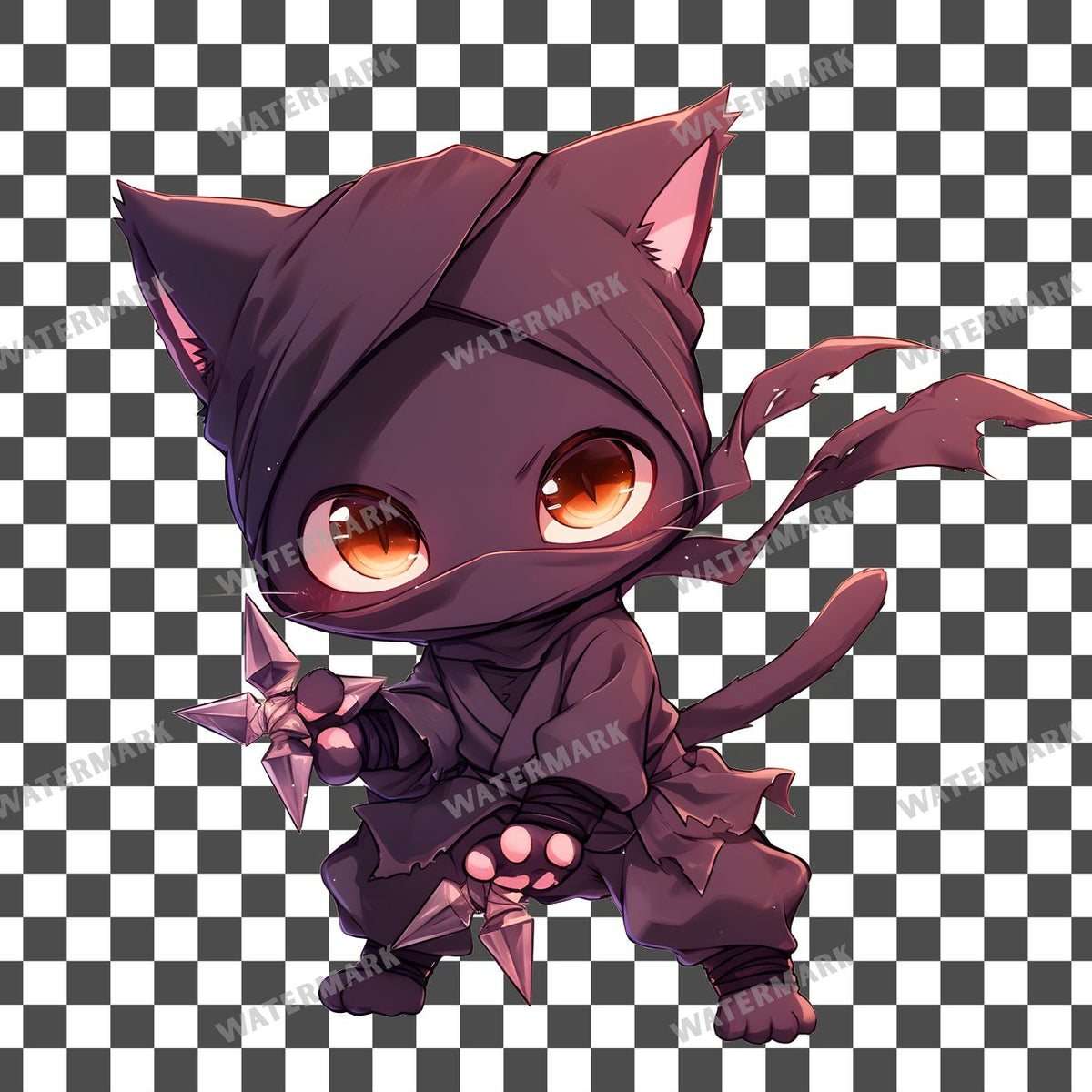 Chibi Ninja Clipart Pngs