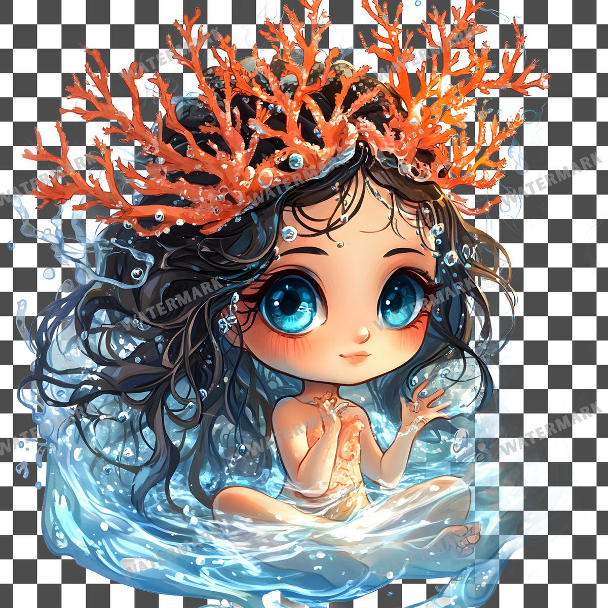 Chibi Ocean Clipart Pngs