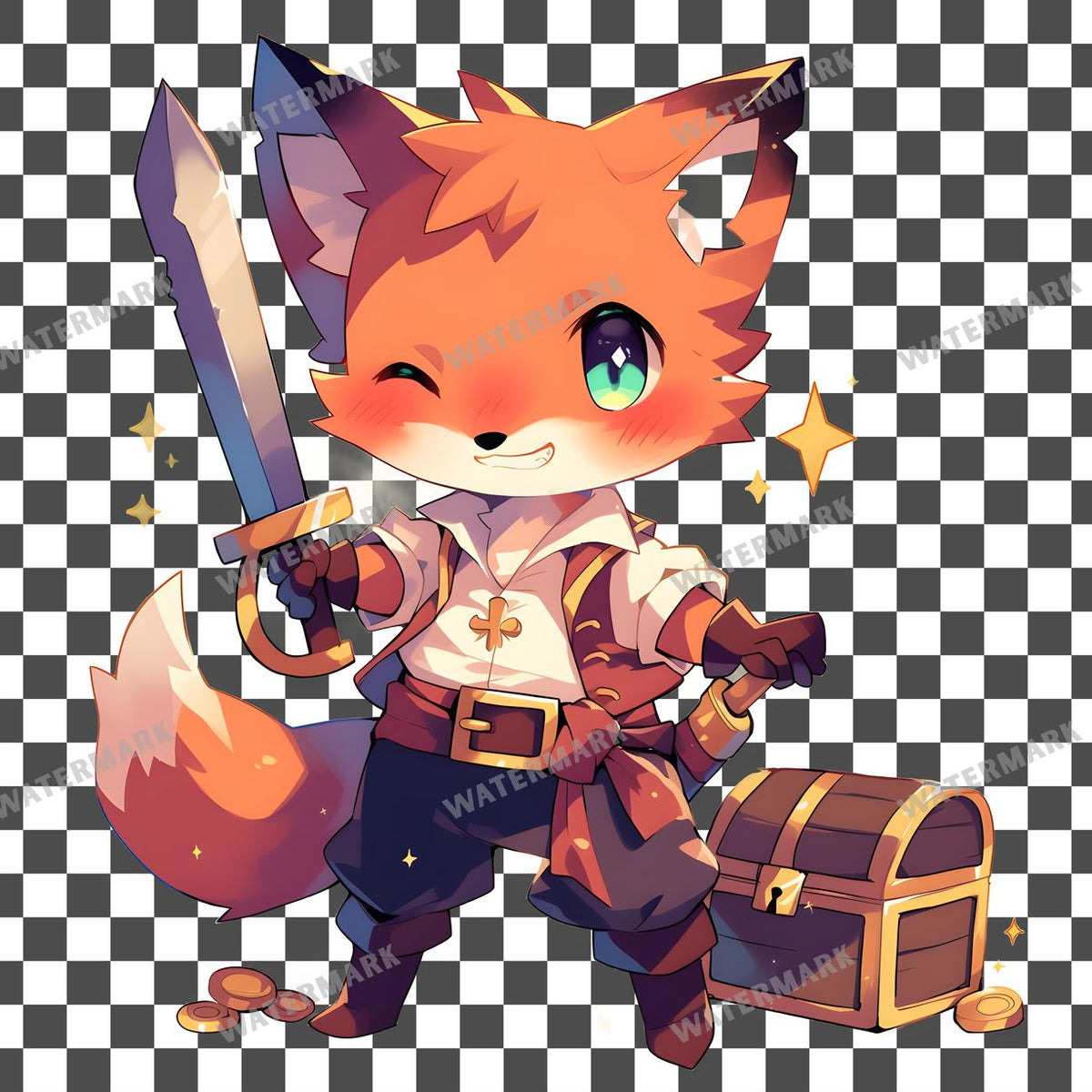 Chibi Pirate Clipart Pngs