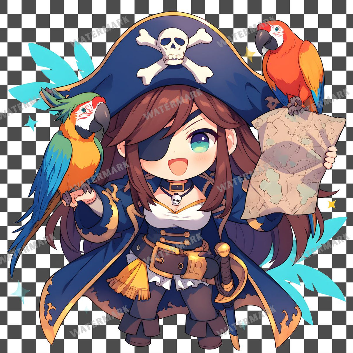 Chibi Pirate Clipart Pngs