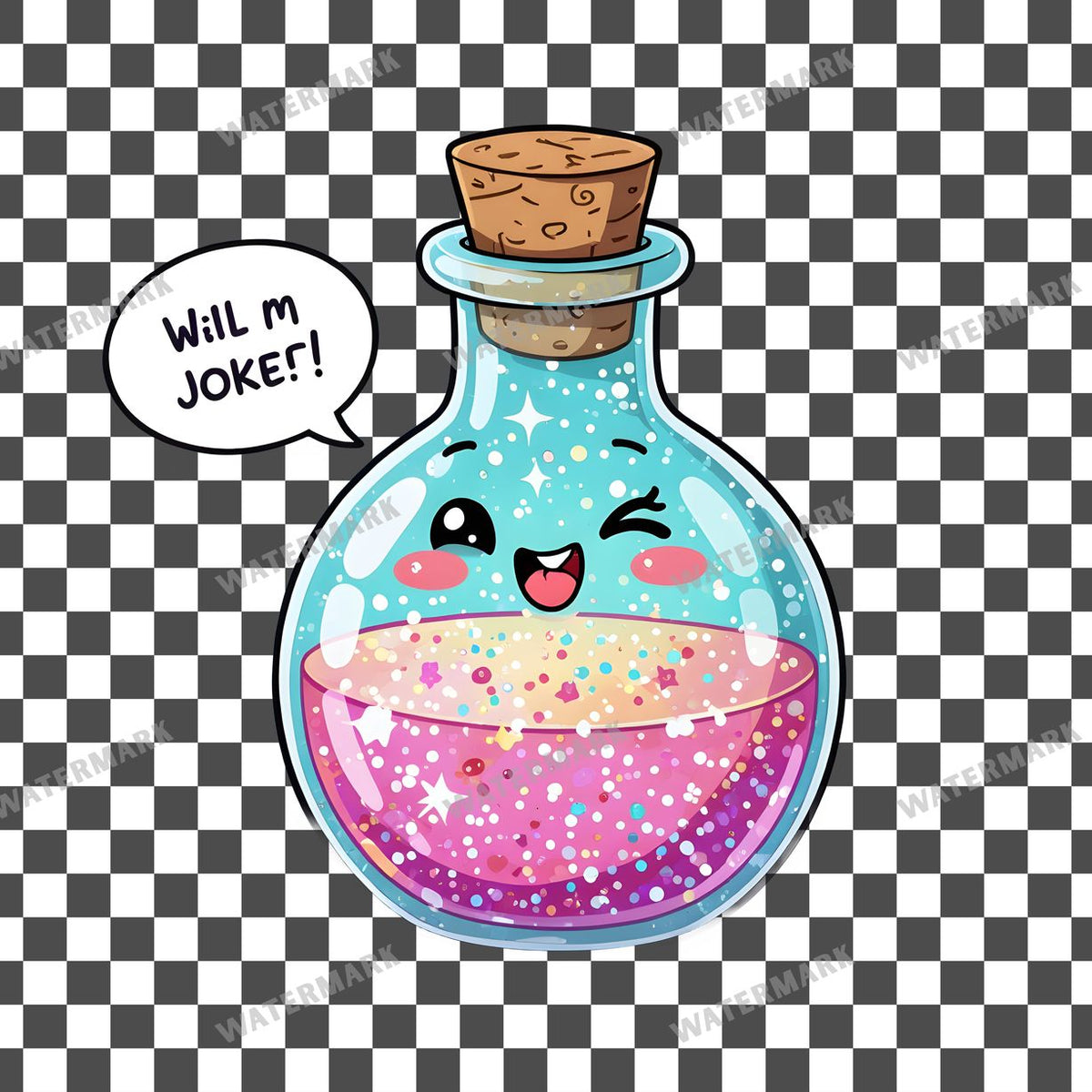 Chibi Potion Bottle Clipart Pngs