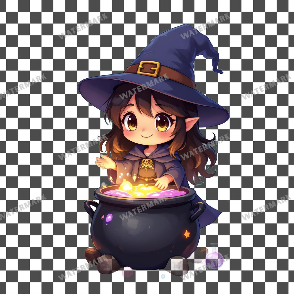 Chibi Potion Master Clipart Pngs