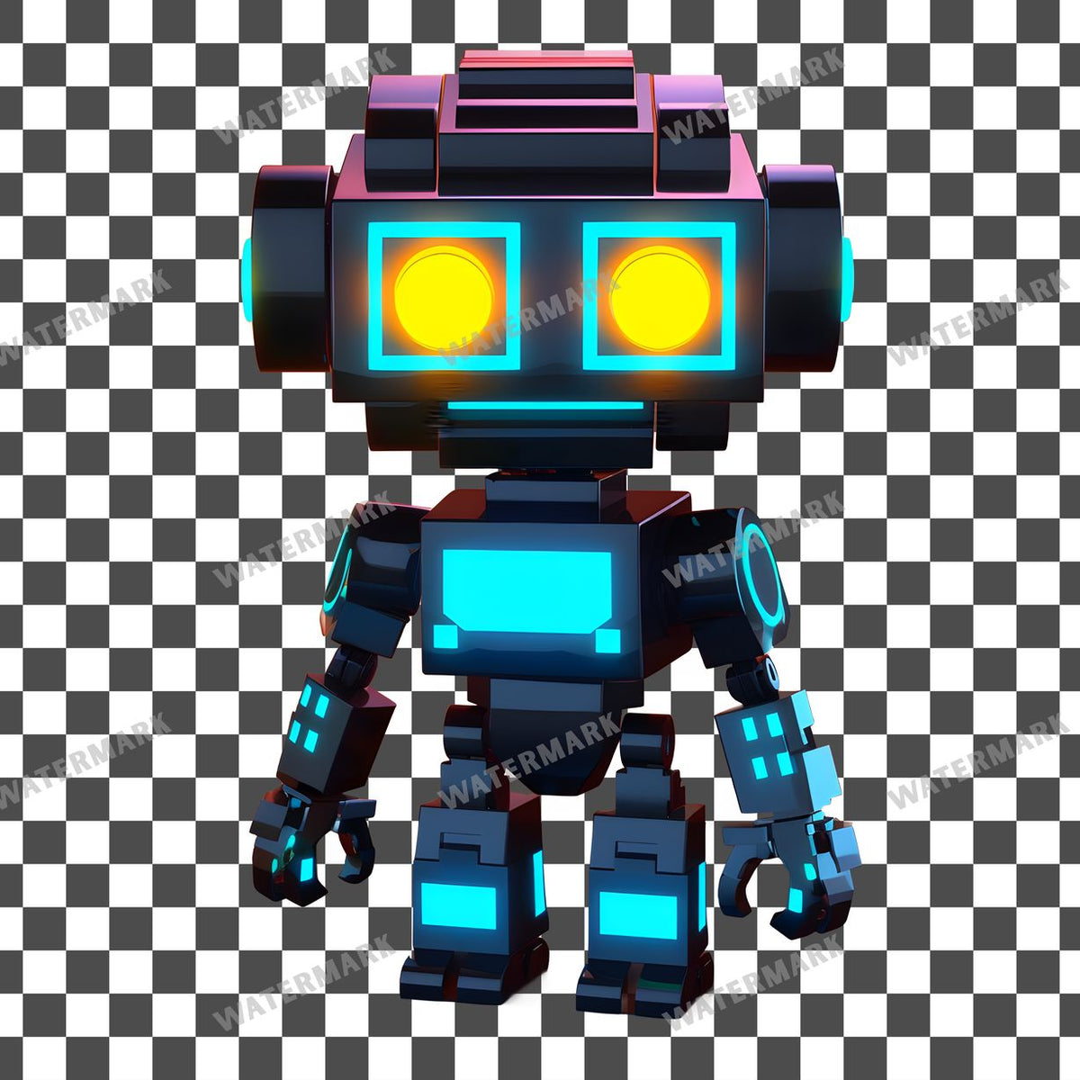 Chibi Robot Clipart Pngs