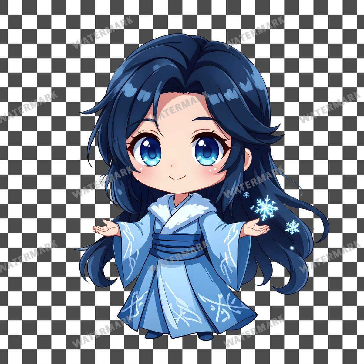Chibi Snow Spirit Clipart Pngs