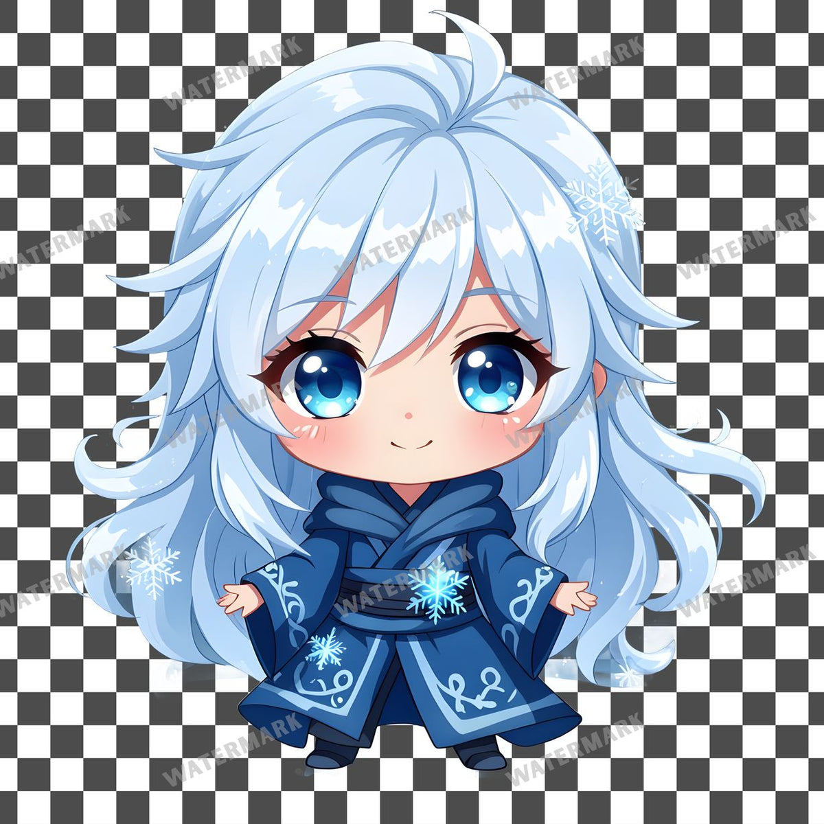 Chibi Snow Spirit Clipart Pngs