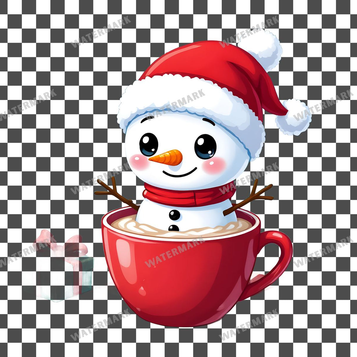 Chibi Snowmanhot Clipart Pngs