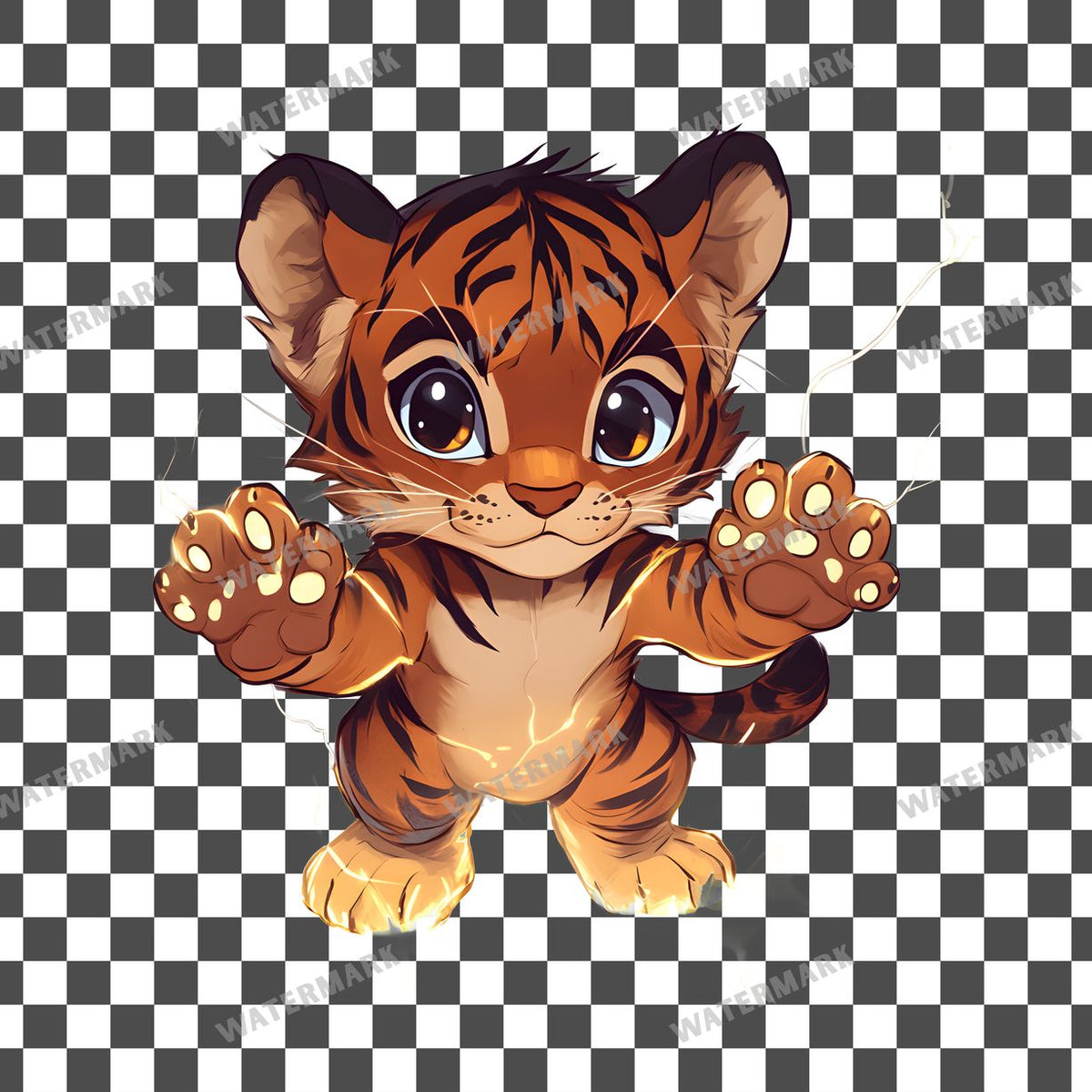 Chibi Thunder Clipart Pngs