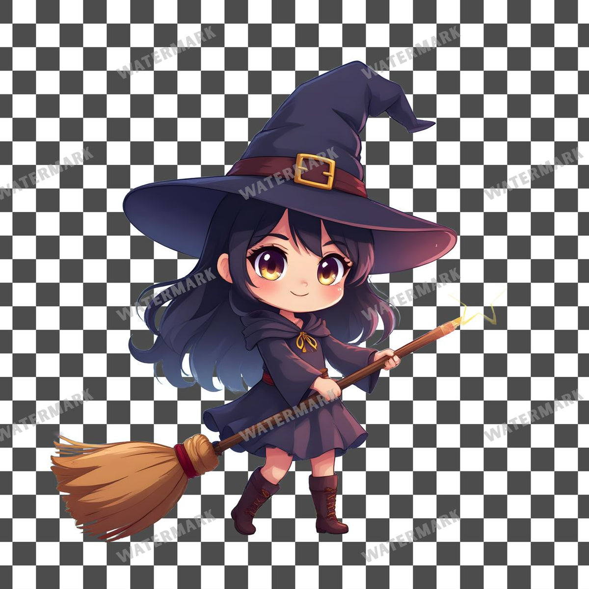 Chibi Witch Clipart Pngs
