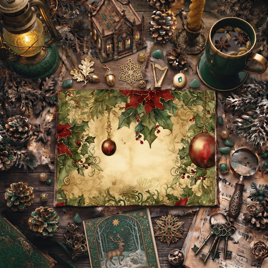 Christmas Baubles Digital Papers