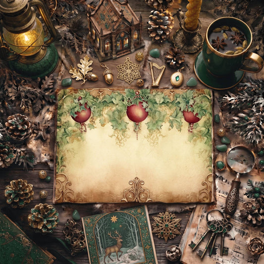 Christmas Baubles Digital Papers