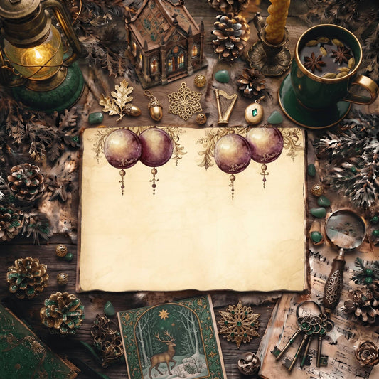 Christmas Baubles Digital Papers