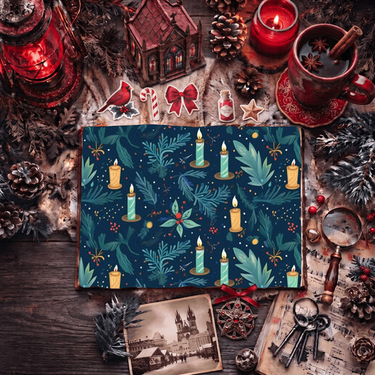 Christmas Candles Digital Papers
