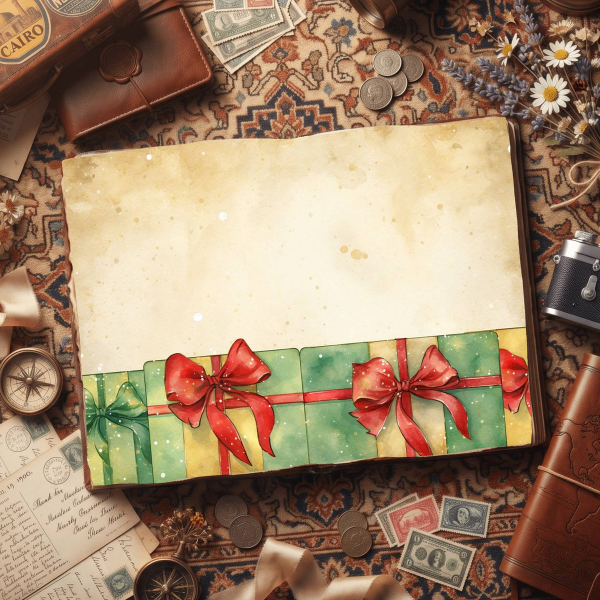 Christmas Gifts Digital Papers