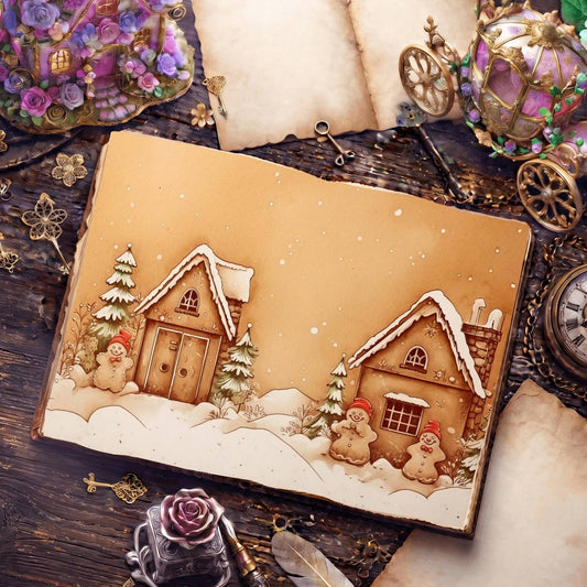 Christmas Gingerbread Man Digital Papers
