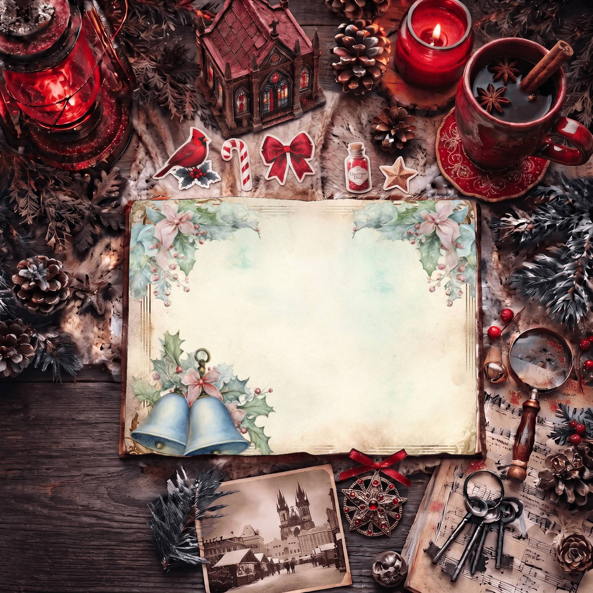 Christmas Jingle Bells Digital Papers