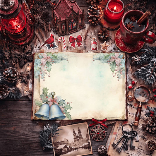 Christmas Jingle Bells Digital Papers