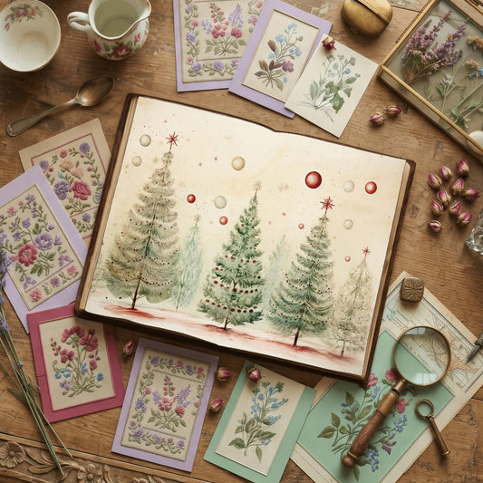 Christmas Trees Digital Papers