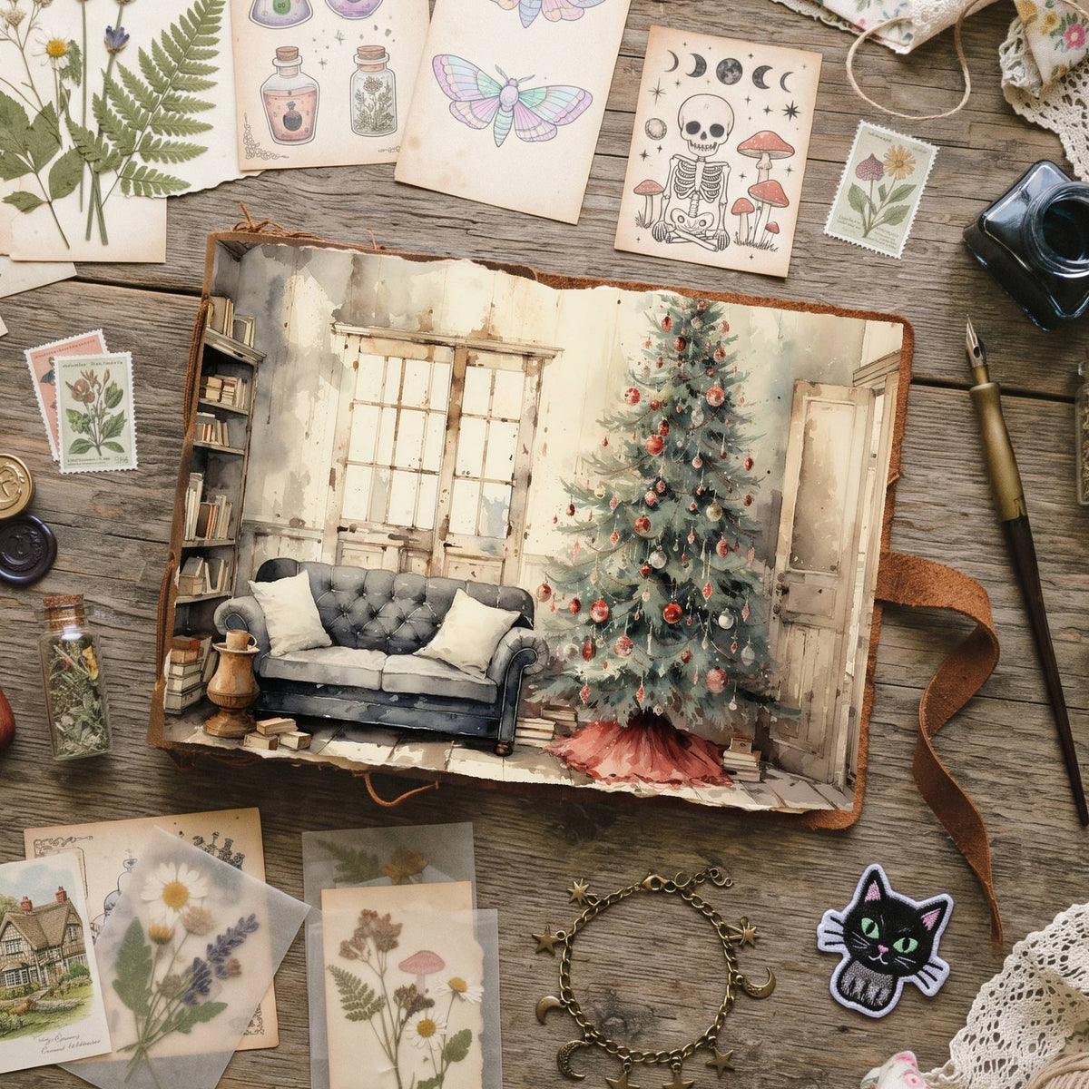 Christmas Trees Digital Papers