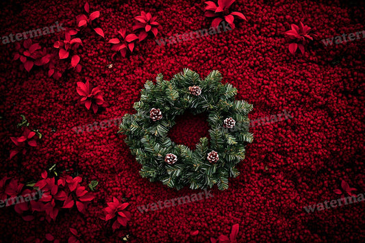 Christmas Wreath Scene Backdrop Images