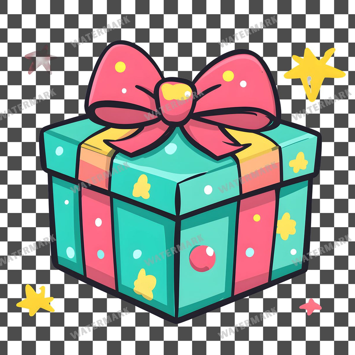 Christmas Kawaii Style Clipart Pngs