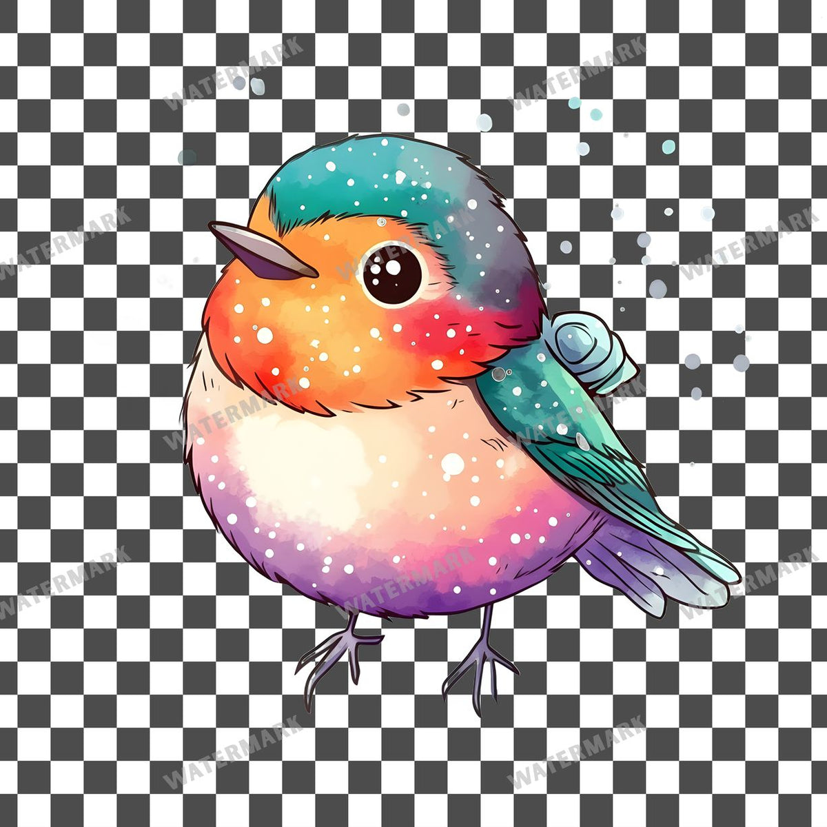 Christmas Kawaii Style Clipart Pngs