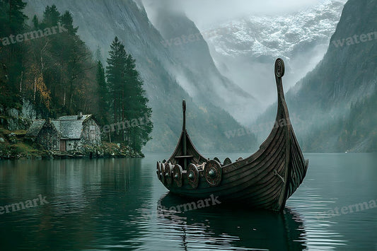 Cinematic Viking Scene Backdrop Images