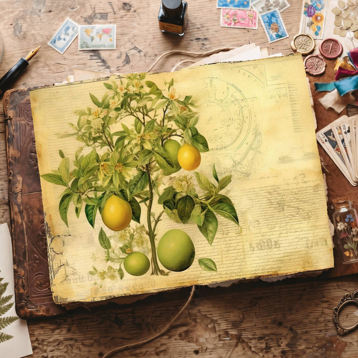 Citrus Fruit Digital Papers