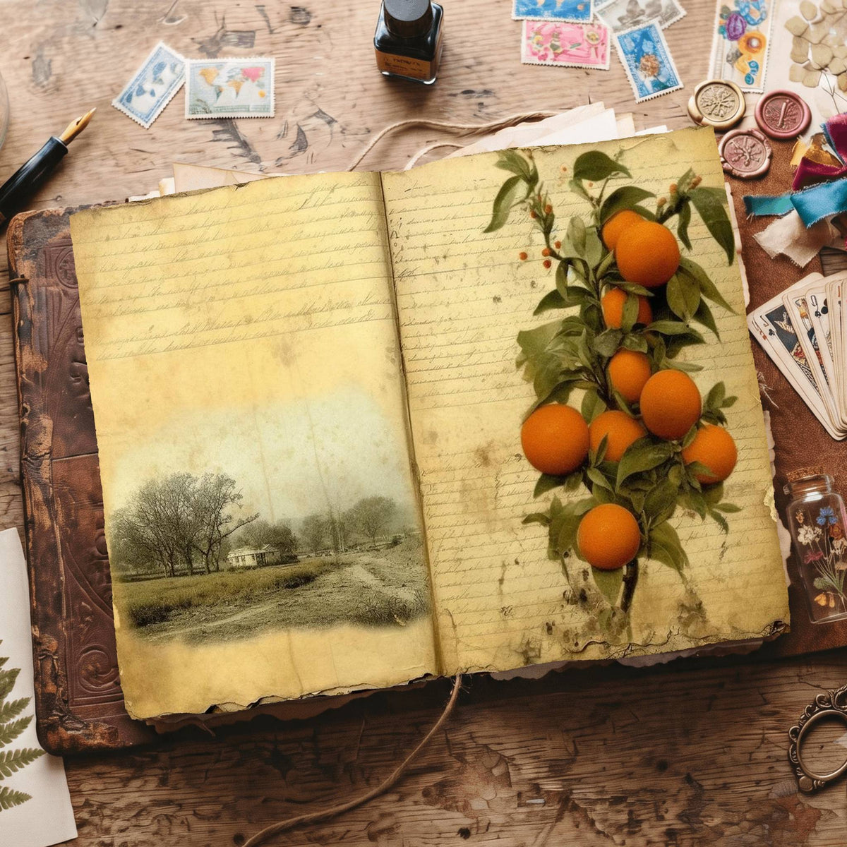 Citrus Fruit Digital Papers