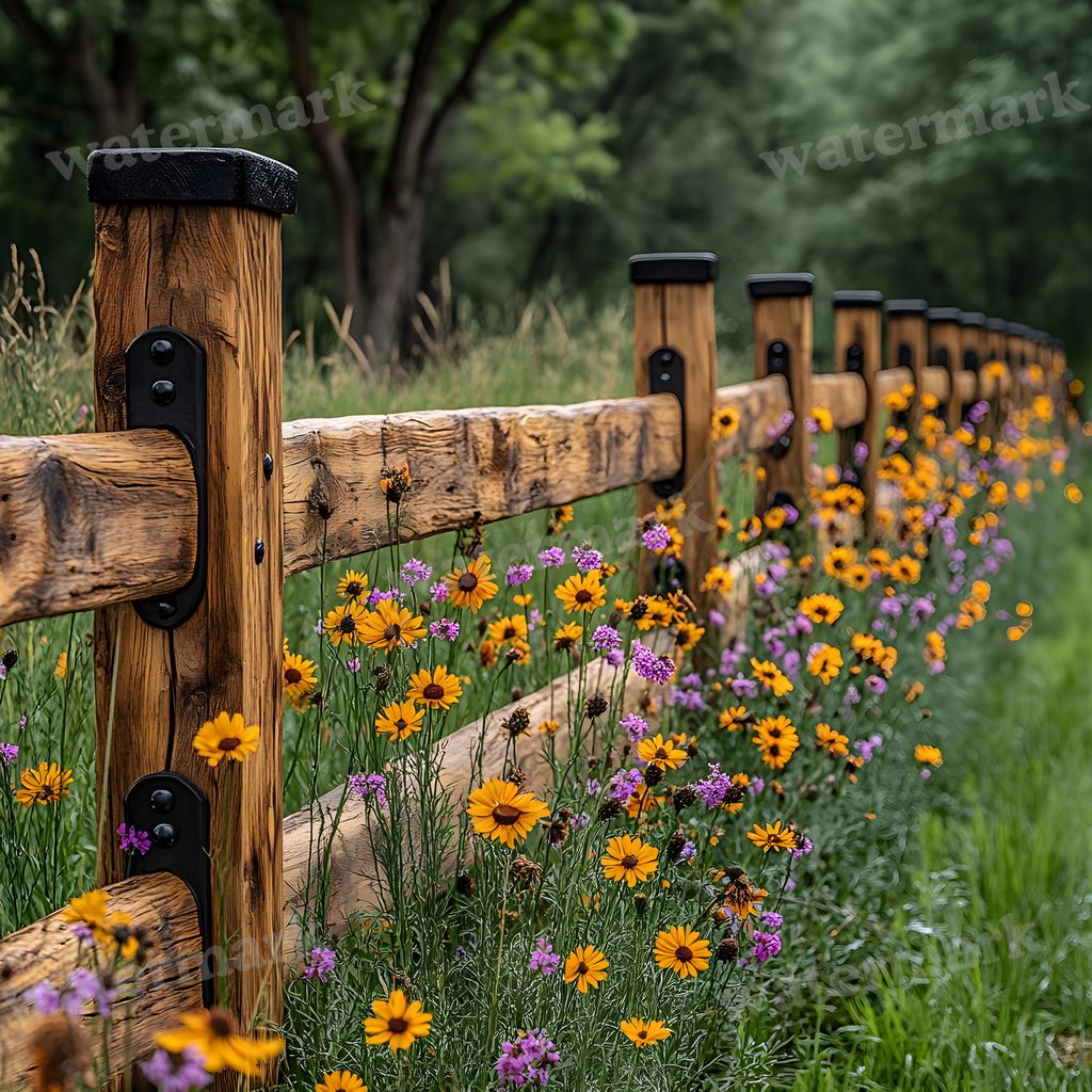 Classic Fence Line Backdrop Images