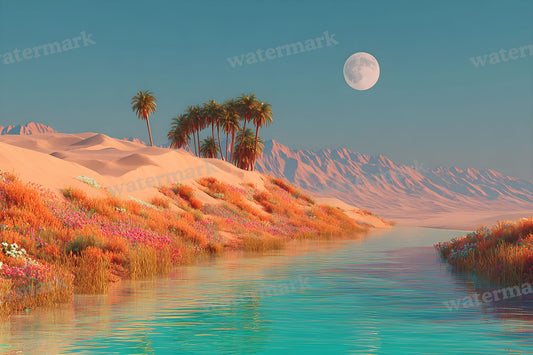 Cliphttpss.Mj.Run Zcyssgptqe A Vibrant Desert Oasiwi Backdrop Images