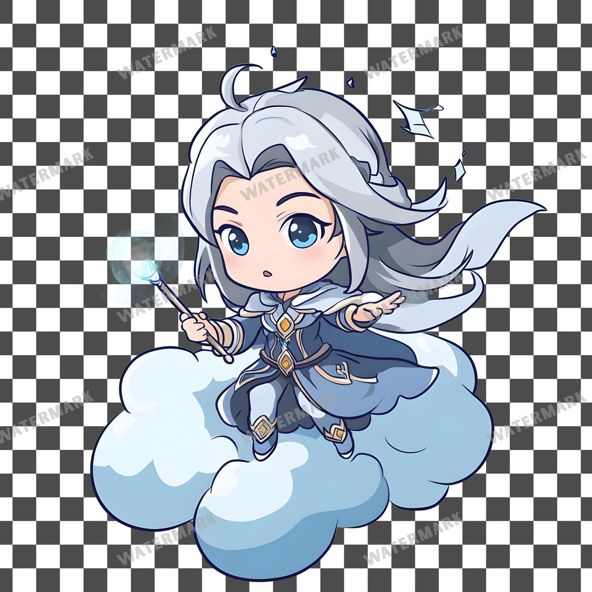Cloud Sorceress Clipart Pngs