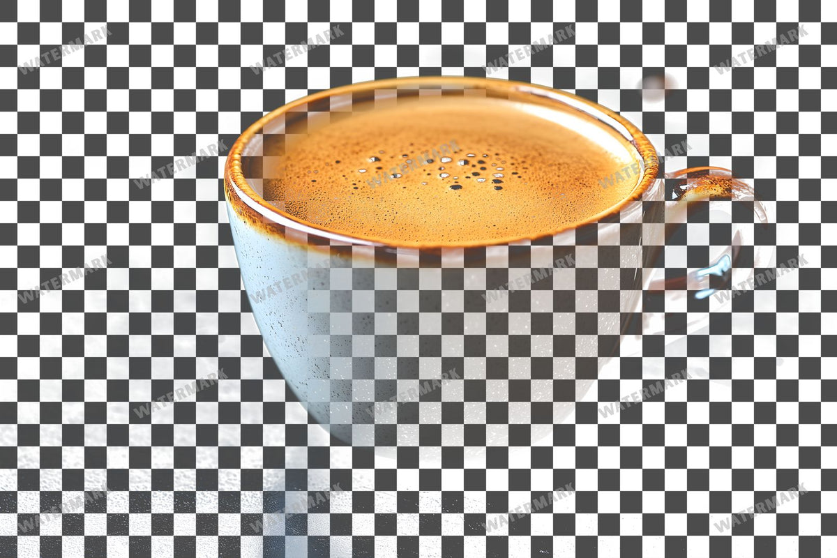 Coffee Cup PNG overlay on a transparent checkered background, preview 2