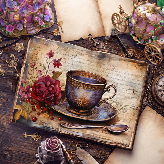 Coffee Cups Digital Papers
