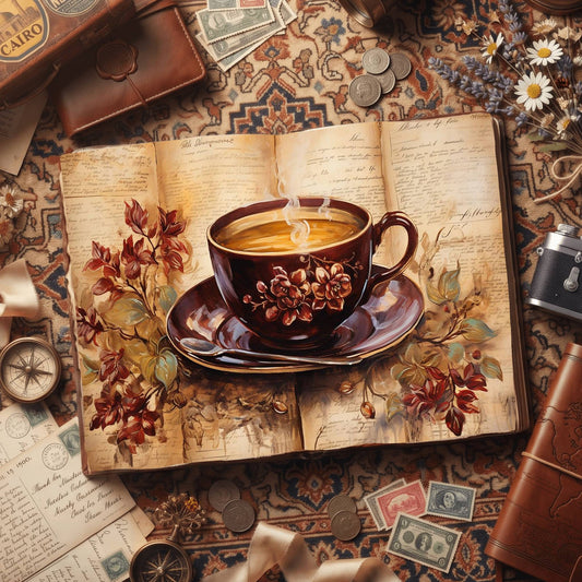 Coffee Cups Digital Papers